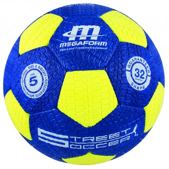Minge fotbal Megaform - Mărimea 5, bleumarin/galben